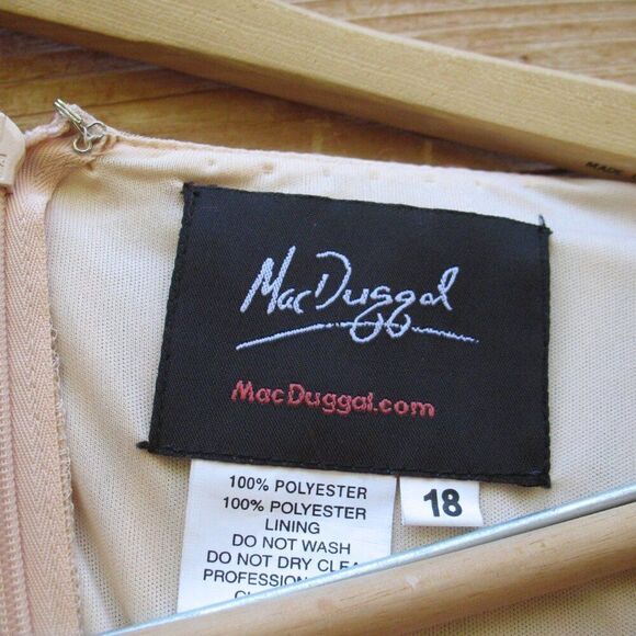 Mac Duggal 5509 SEQUINED WRAP OVER 3/4 SLEEVE GOWN - Picture 14 of 16